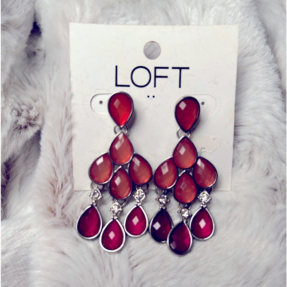 Loft teardrop jewel earrings